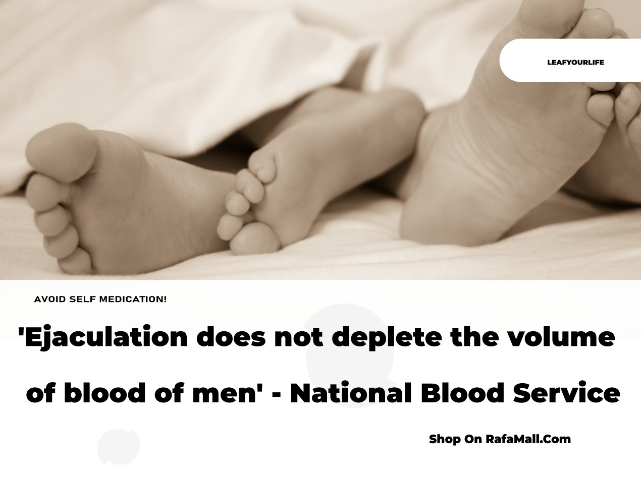 'Ejaculation does not deplete the volume of blood of men' - National Blood Service