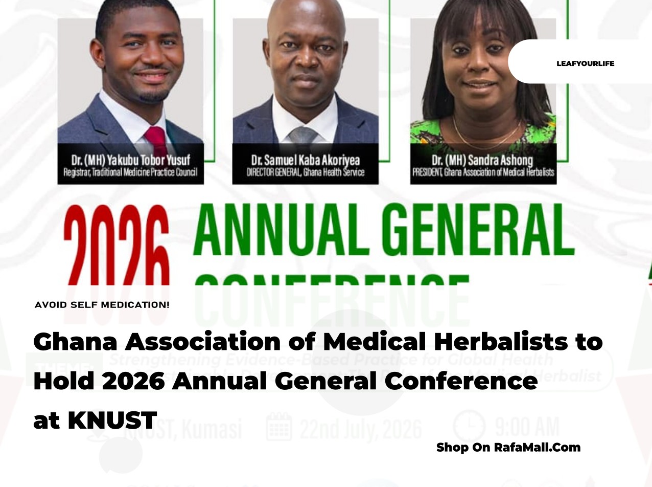 Ghana Association of Medical Herbalists (GAMH) 2026 Annual General Conference at KNUST, Kumasi, focusing on evidence-based herbal medicine.