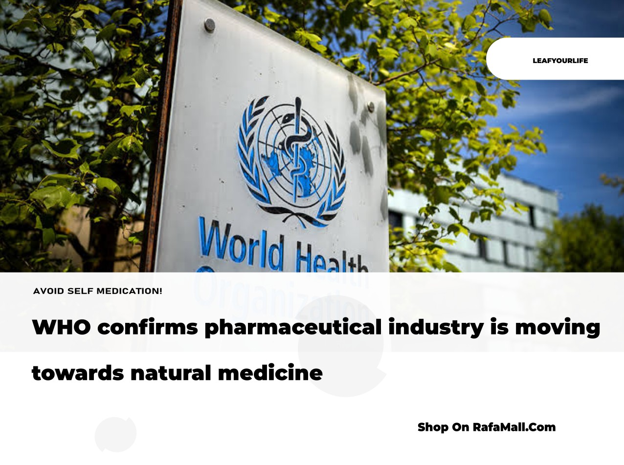 WHO confirms pharmaceutical industry is moving towards natural medicine