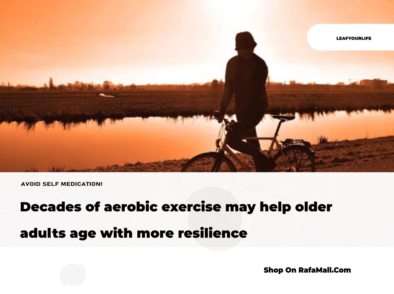 Chart comparing vitality capacity scores and physiological reserves between active and inactive older adults, illustrating the benefits of long-term aerobic exercise.