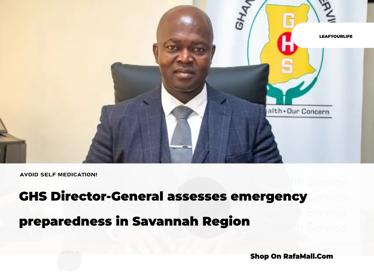 Dr. Samuel Kaba Akoriyea, GHS Director-General, meets with regional health officials in Damongo, Savannah Region, to assess emergency preparedness.