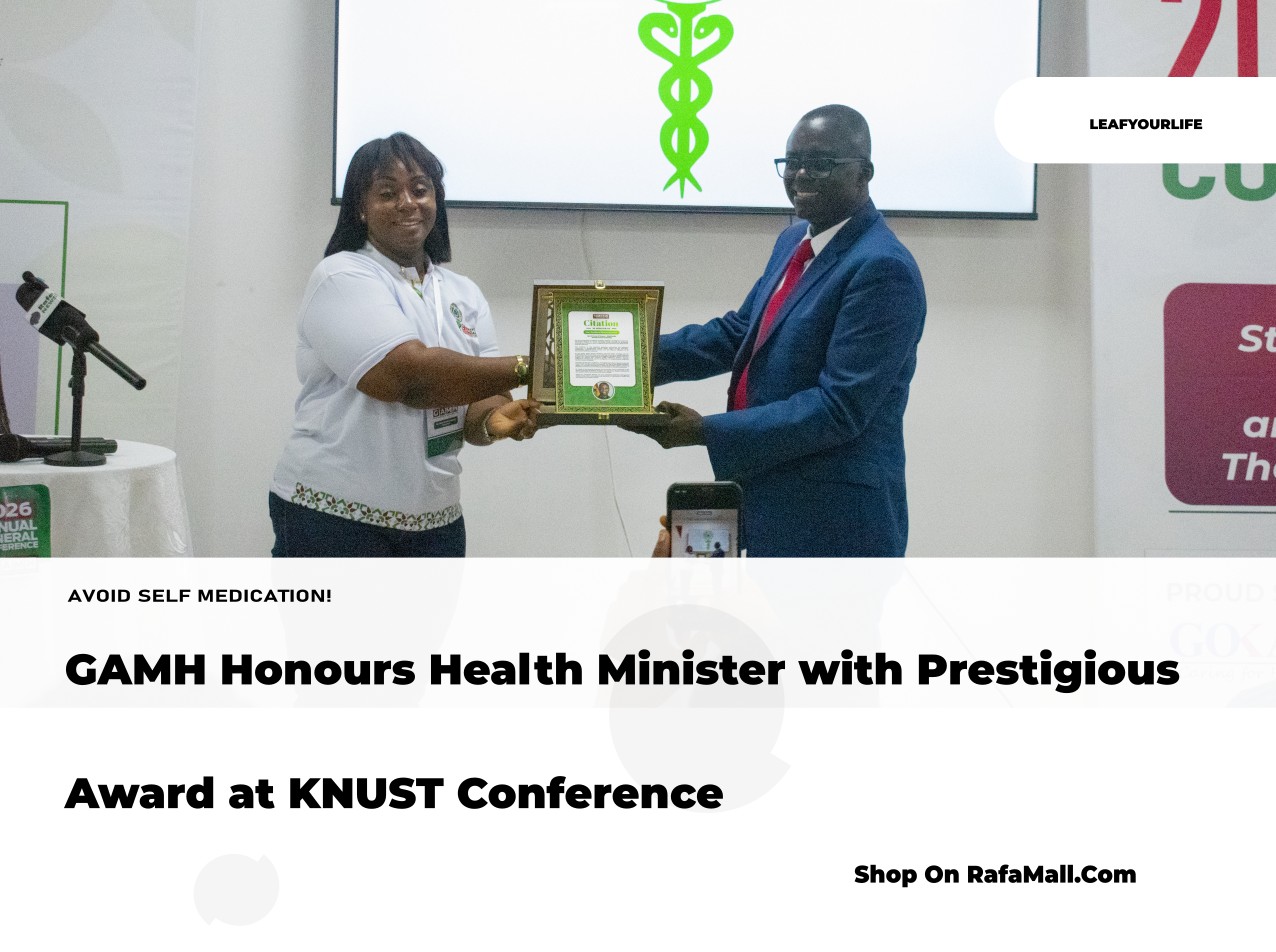GAMH Honours Health Minister with Prestigious Award at KNUST Conference