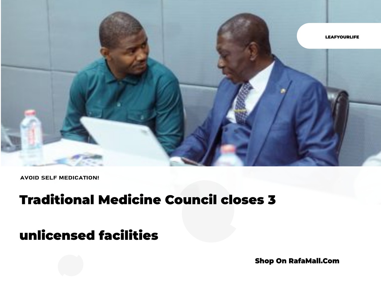 TMPC officials inspecting a traditional medicine facility in Ghana, emphasizing regulatory compliance and public safety for traditional and alternative medicine practices.