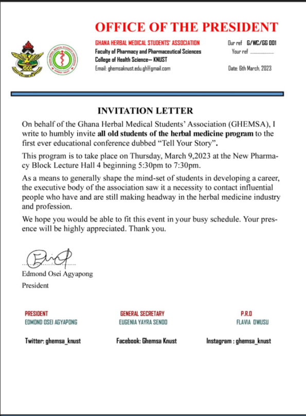 KNUST Department of Herbal Medicine To Hold Its First Ever Educational