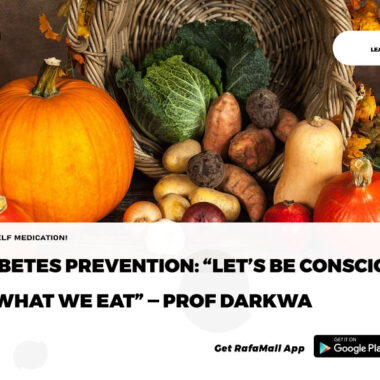 Diabetes Prevention: “Let’s be conscious of what we eat” — Prof Darkwa