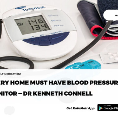 Every home must have blood pressure monitor — Dr Kenneth Connell